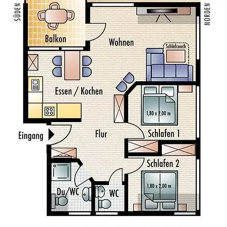 Ferienwohnung Wiek Im Hafenkieker Wiek auf Rügen Habitación foto