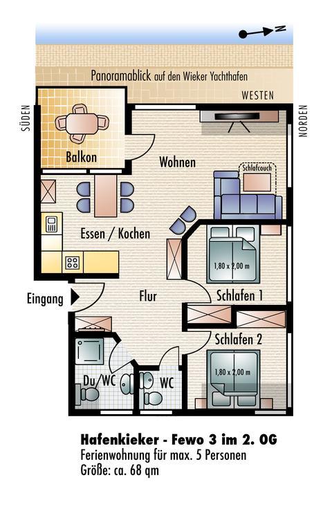 Apartment Wiek Im Hafenkieker